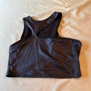 NWOT Shein faux leather top